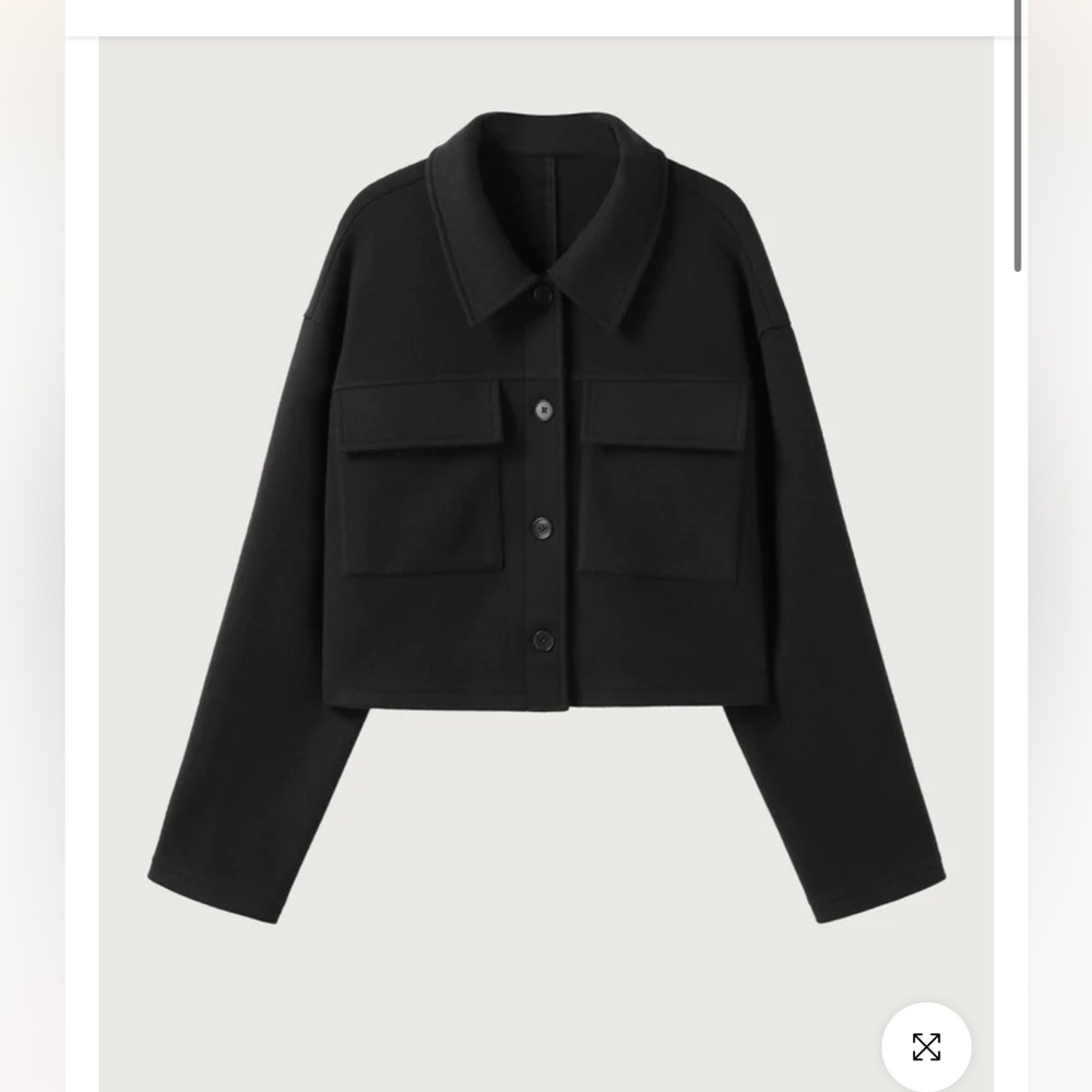 OGL Black Cropped Utility Jacket